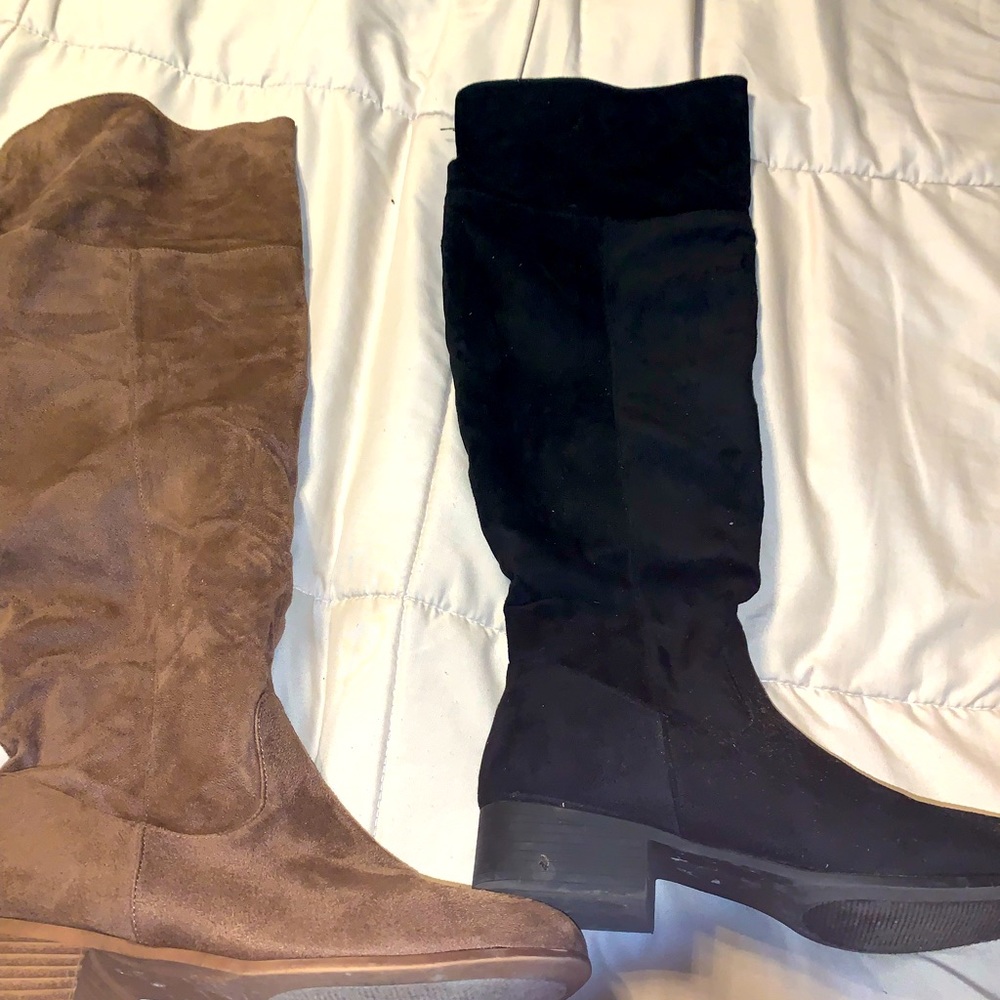 Size 8 tan size 8.5 black